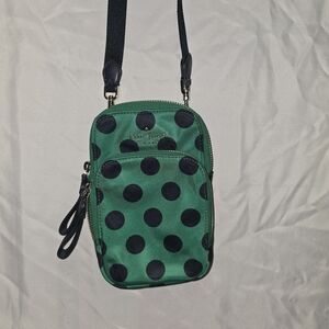 Kate Spade Green Polka Dot Crossbody Bag